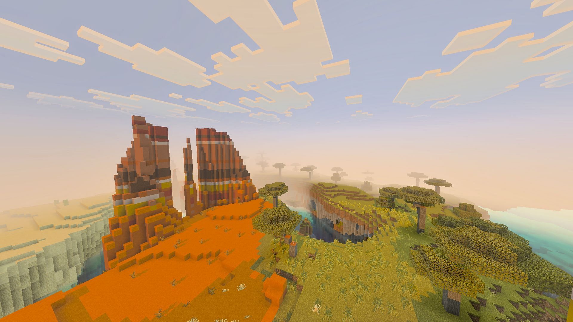 Download the Minecraft Bedrock 1.21.90 update to get your hands on the happy ghast mob (Image via Sportskeeda Gaming || Mojang Studios)